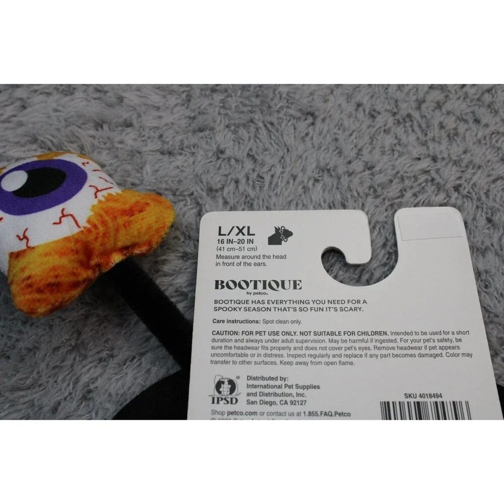 Bootique Halloween Eyeball Pet Headband Dog Costume L/XL Spooky